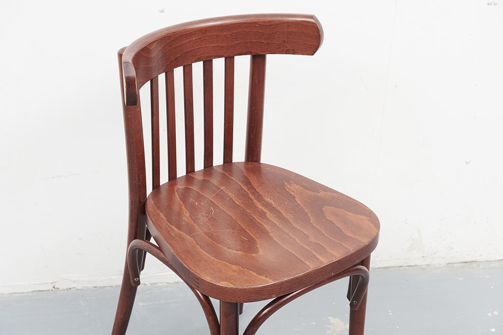 Chaise bistrot style Baumann acajou Cartel de Belleville