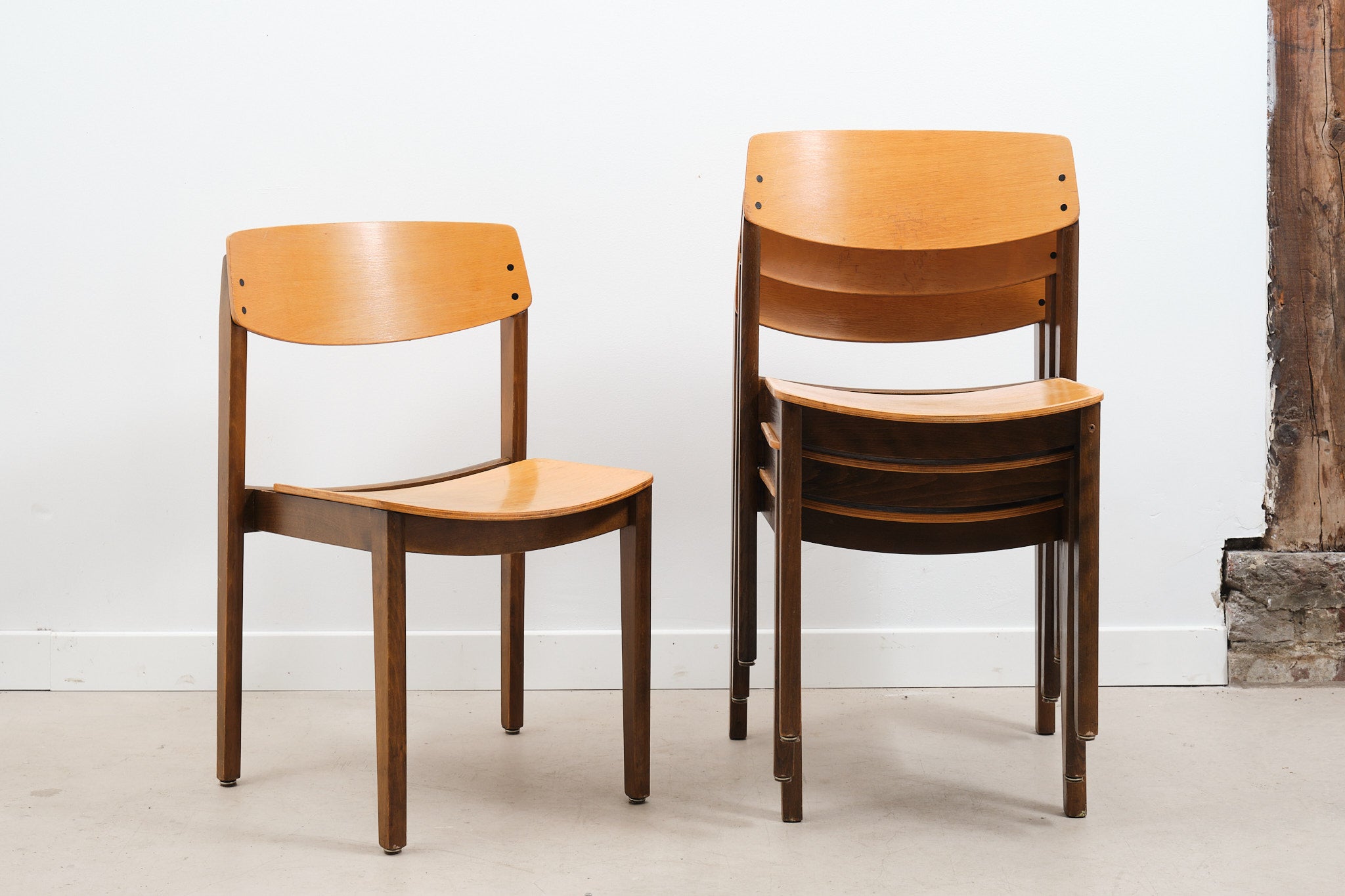 Chaise style Gascoin bicolore