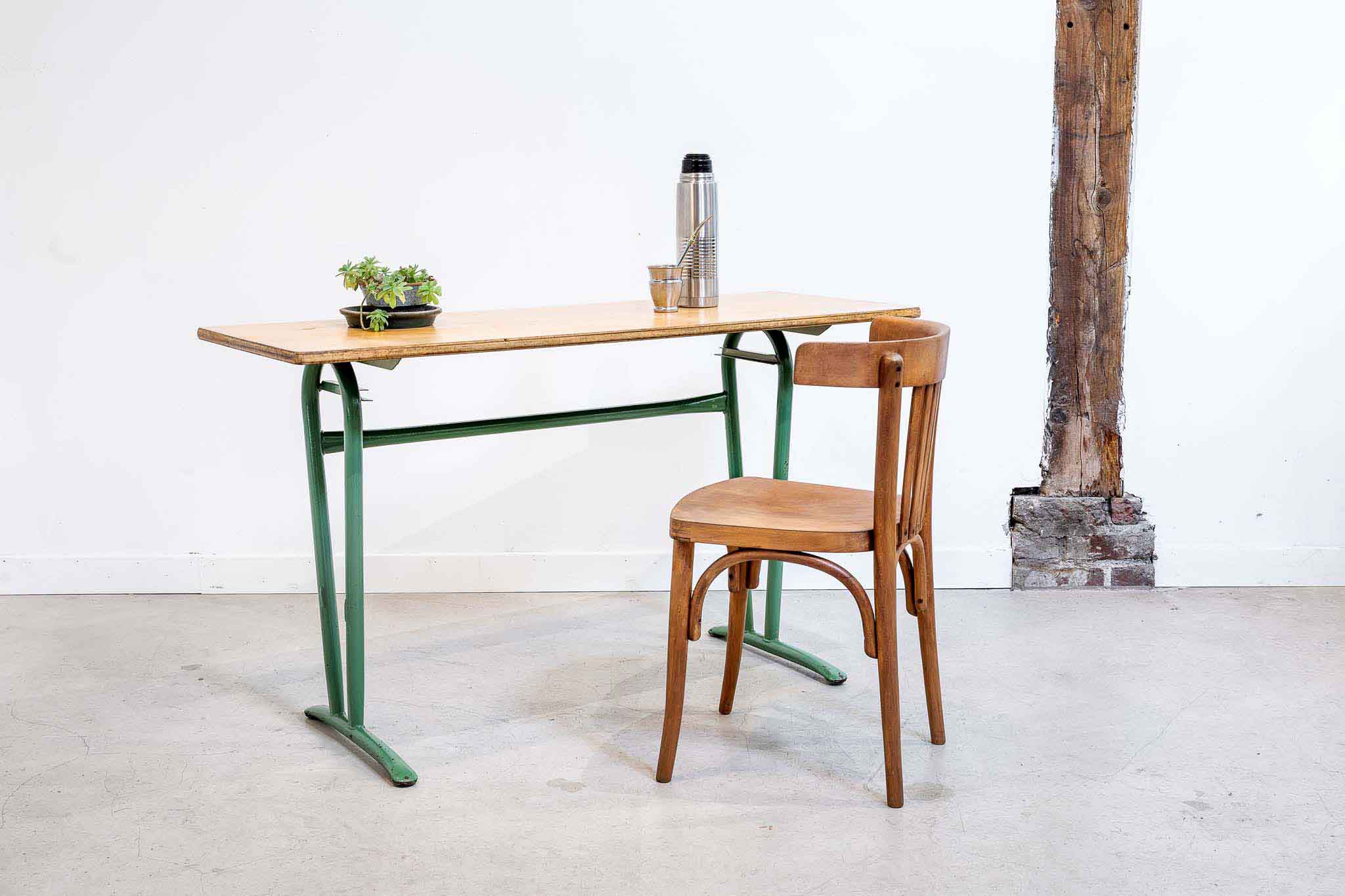 Bureau en bois et métal Cartel de Belleville