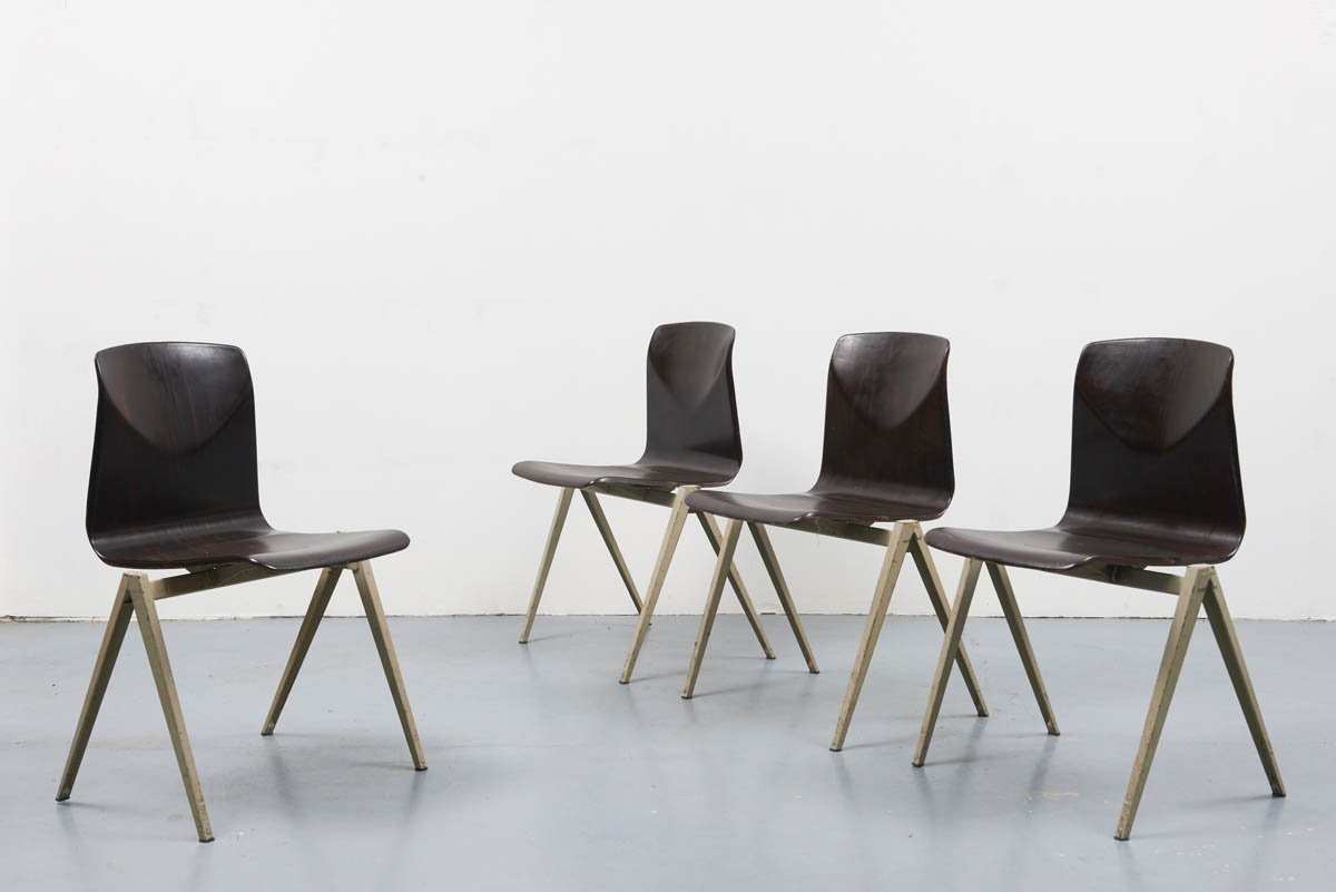 Galvanitas S22 Ébène / Blanc - Cartel de Belleville mobilier vintage paris