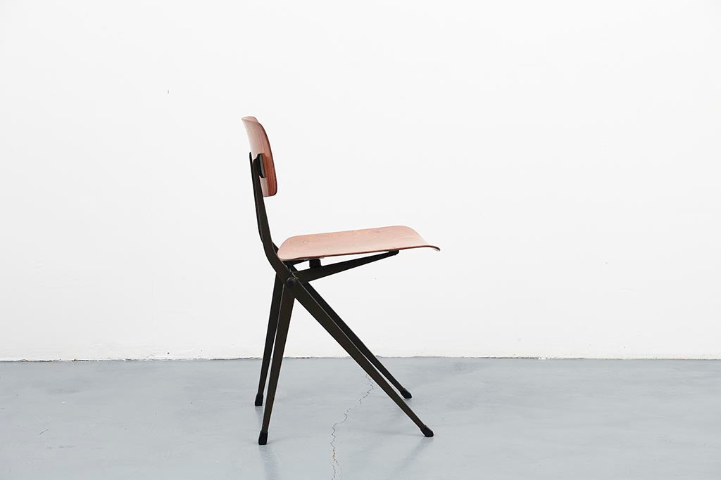 Chaise Marko S201 "Spinstoel" chêne / gris Cartel de Belleville