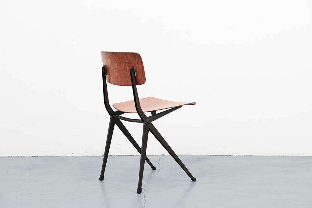 Chaise Marko S201 "Spinstoel" chêne / gris