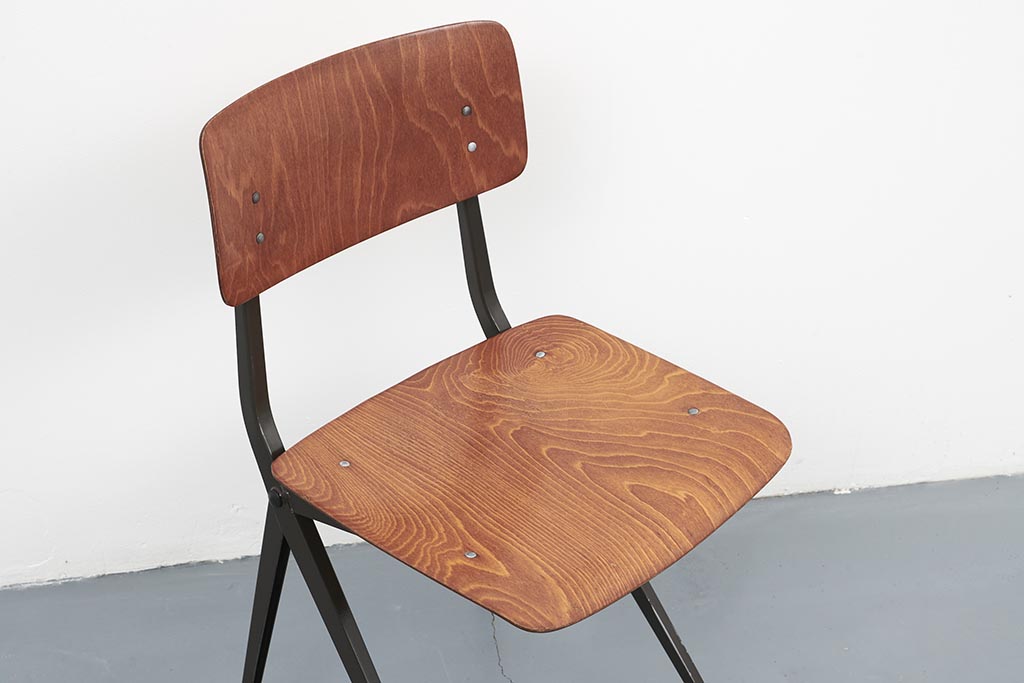 Chaise Marko S201 "Spinstoel" chêne / gris