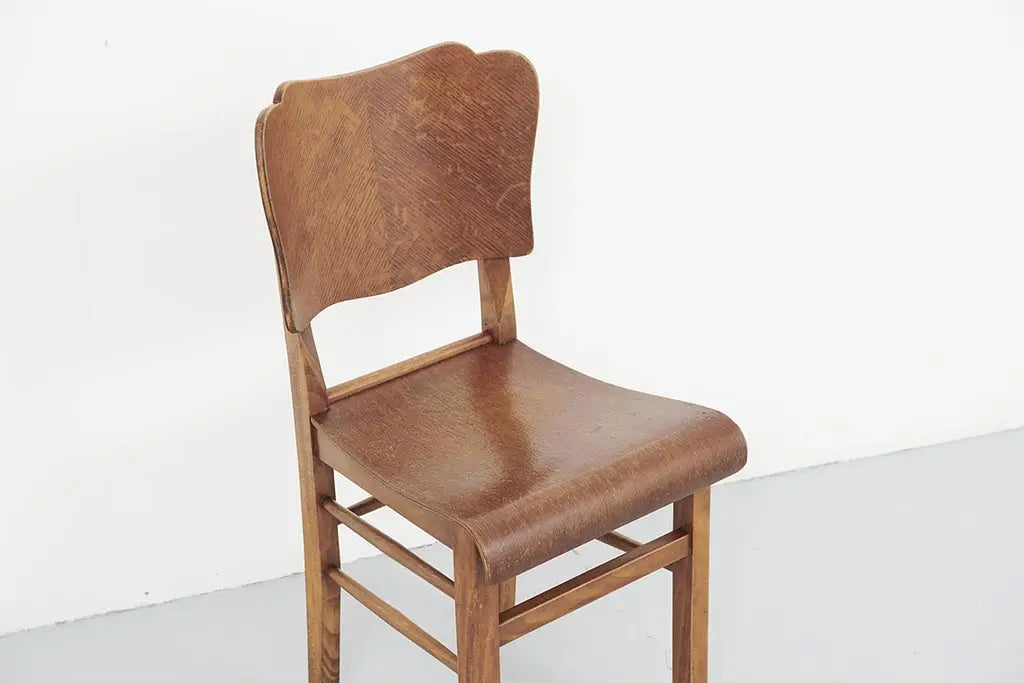 Chaise bistrot western chêne Cartel de Belleville