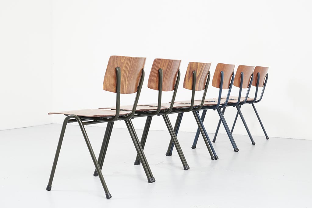 Eromes stackable oak chair
