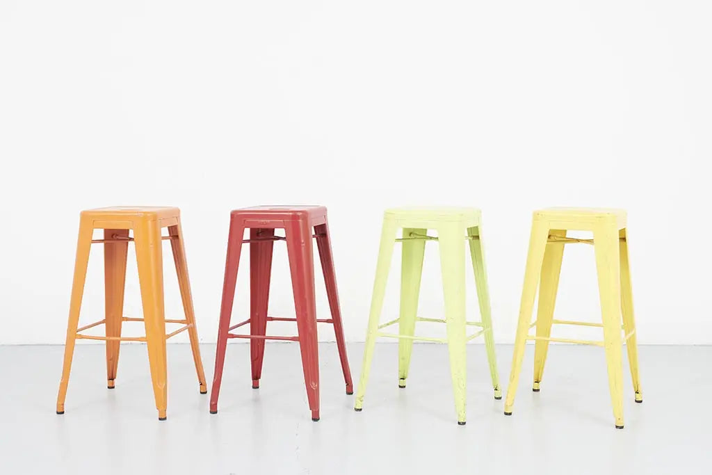 Tabouret vintage Tolix H75 Cartel de Belleville