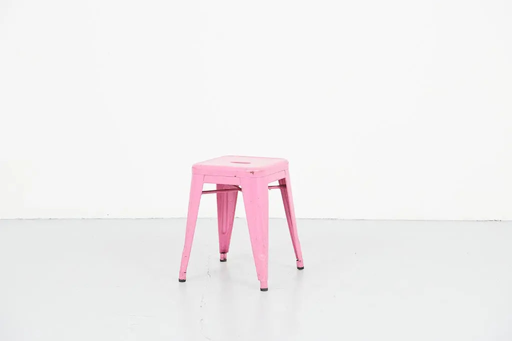 Tabouret bas vintage Tolix H45 Cartel de Belleville