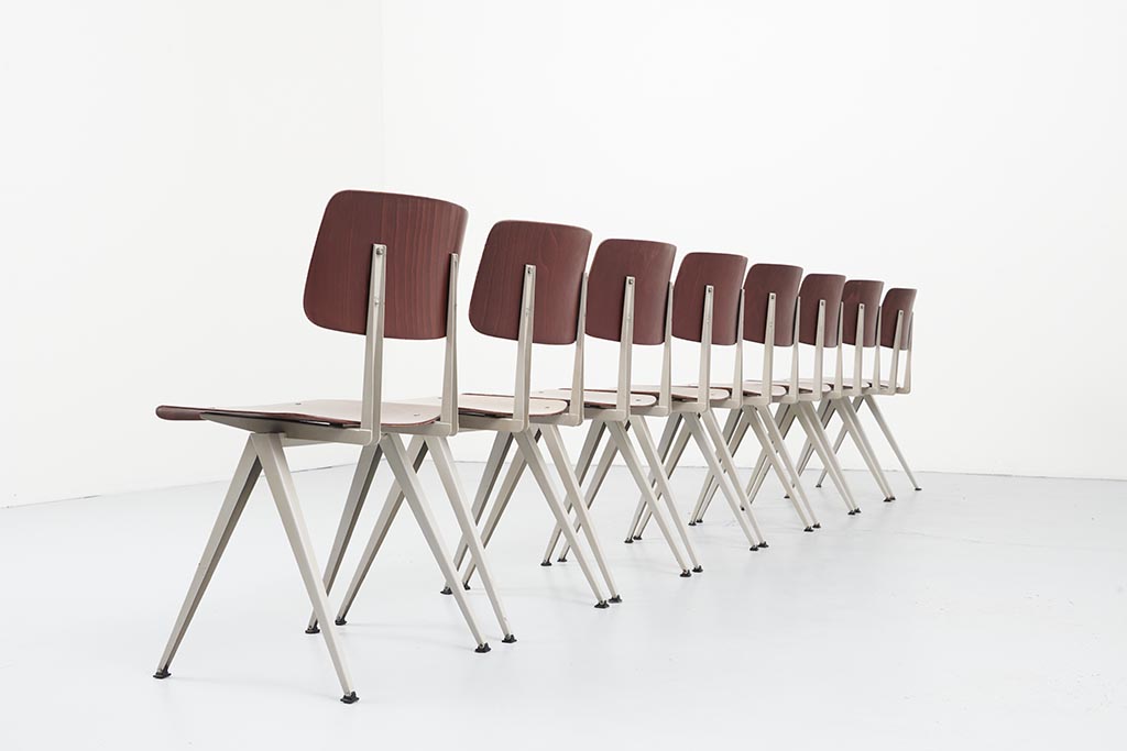 Chaise Galvanitas S16 chêne / gris