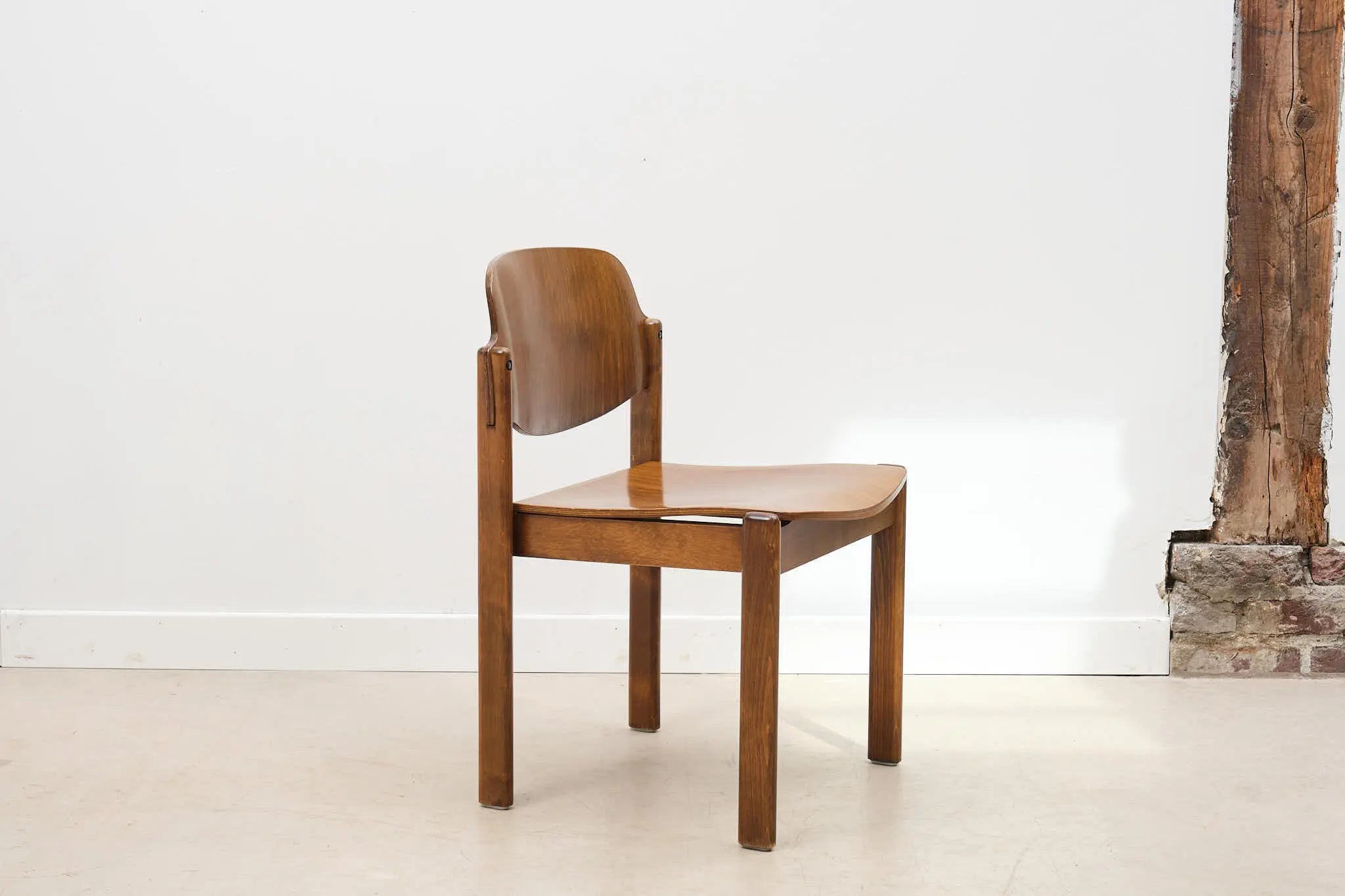 Chaise bois courbé années 70, Allemagne Cartel de Belleville
