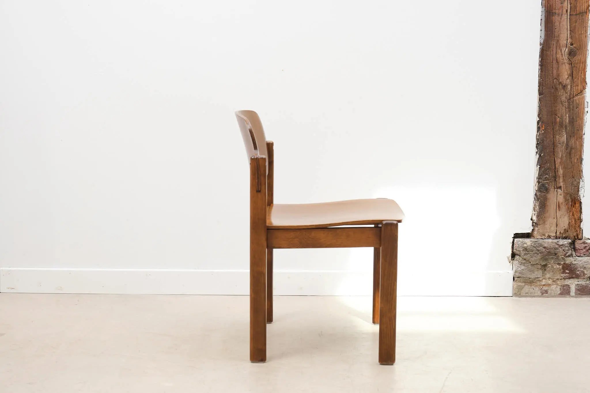 Chaise bois courbé années 70, Allemagne Cartel de Belleville