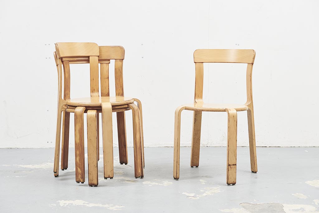 Chaise vintage Bruno Rey 3300 hêtre