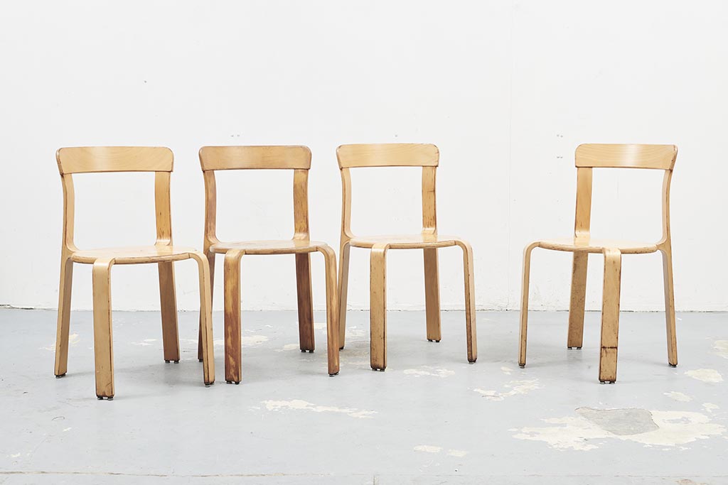 Chaise vintage Bruno Rey 3300 hêtre