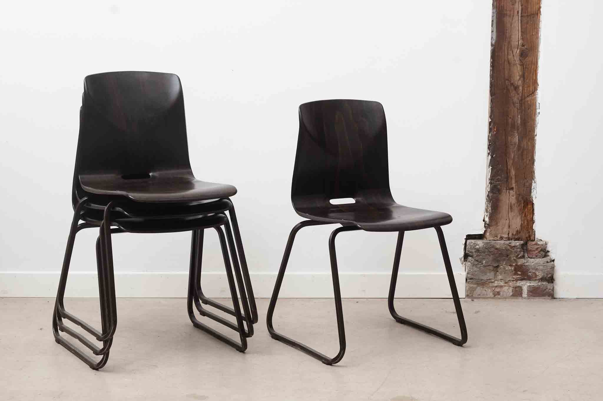 Chaise Galvanitas S23 large ébène