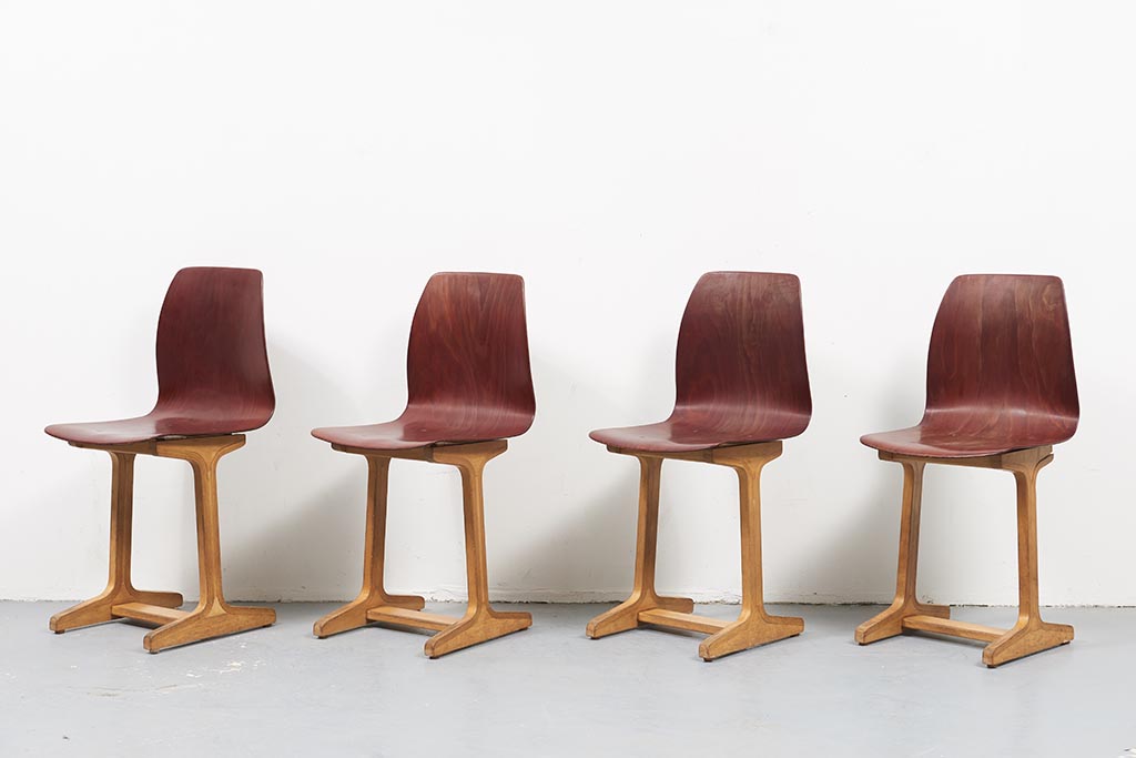 Chaises Pagholz ASS (Adam Stegner) - Cartel de Belleville mobilier vintage paris