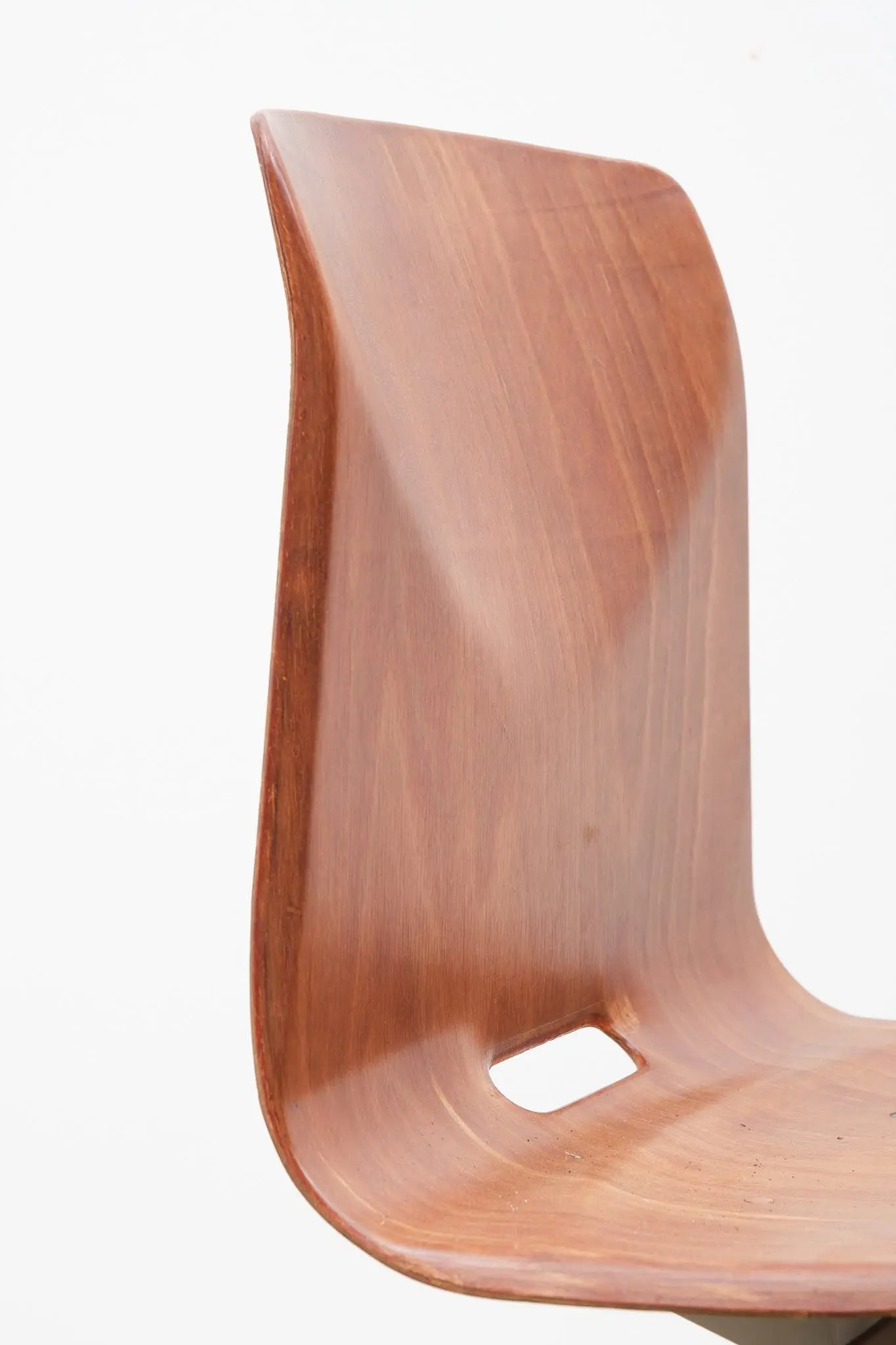 Chaise Galvanitas S22 chêne et beige Cartel de Belleville