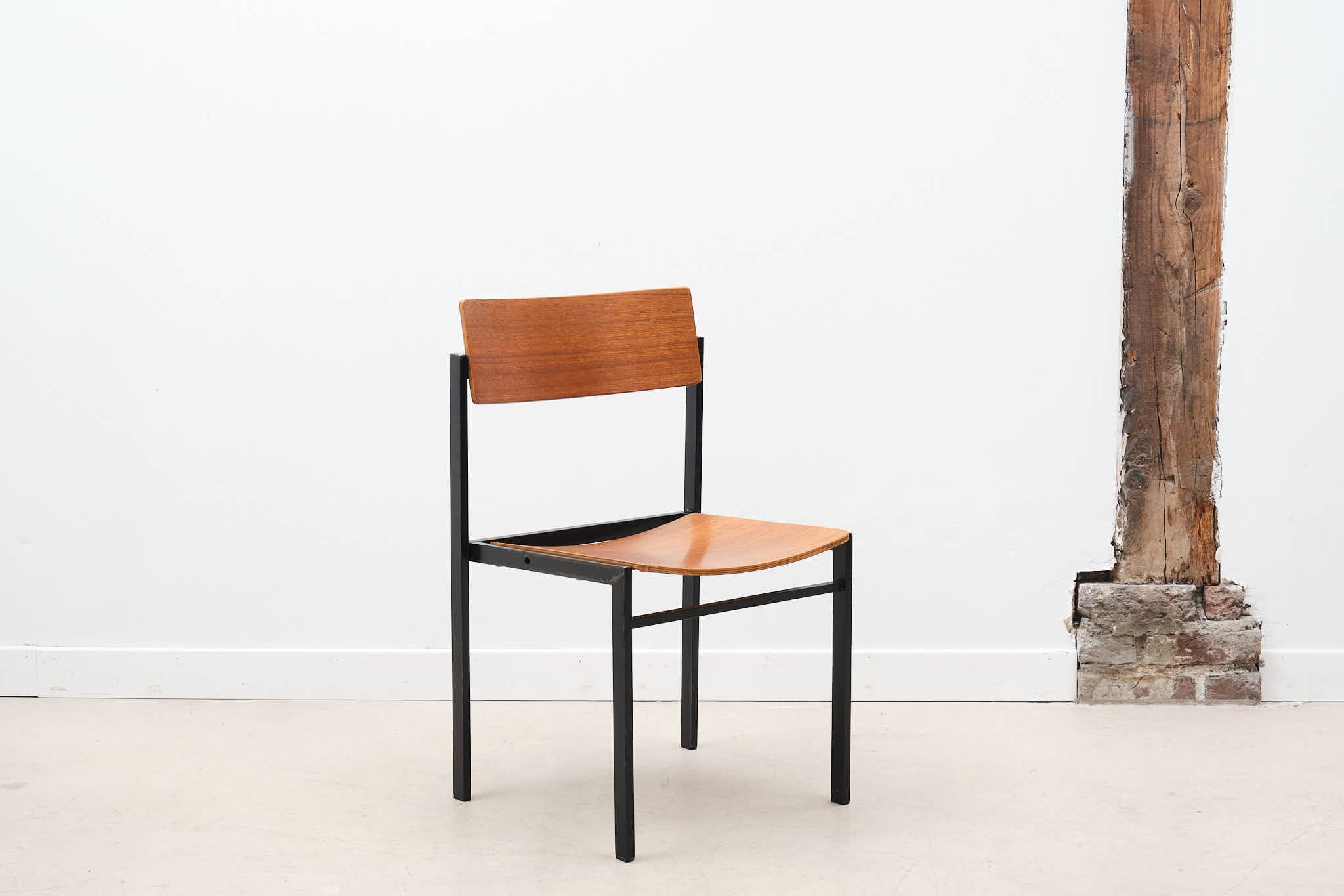 Chaise style Gijs der Sluis chêne / noir