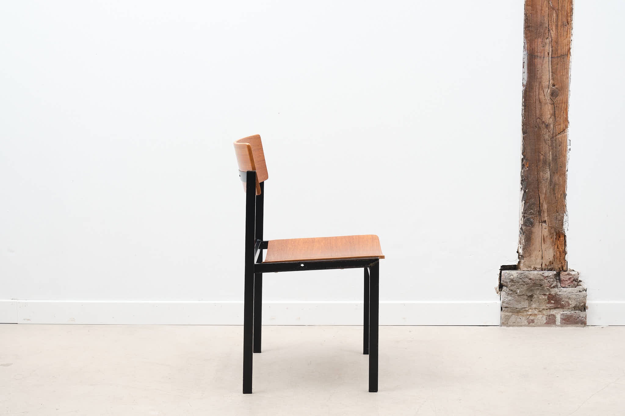 Chaise style Gijs der Sluis chêne / noir