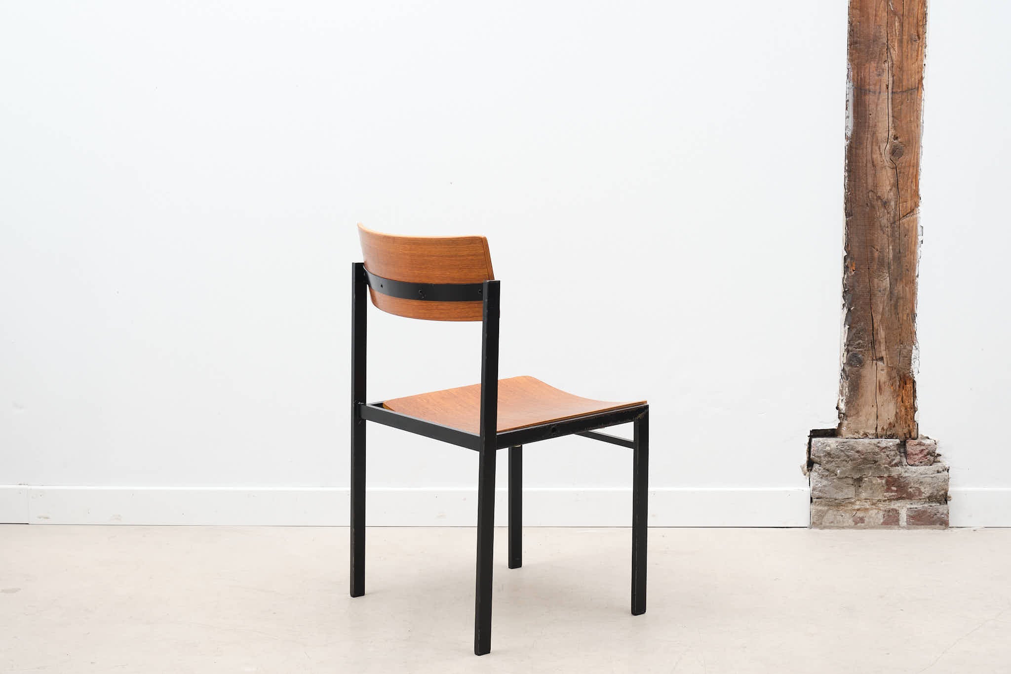 Chaise style Gijs der Sluis chêne / noir