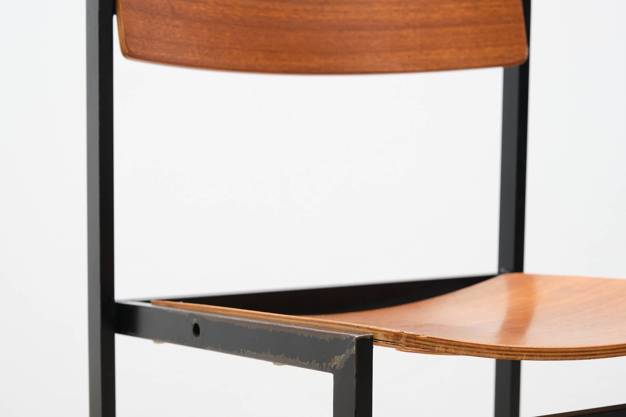 Chaise style Gijs der Sluis chêne / noir