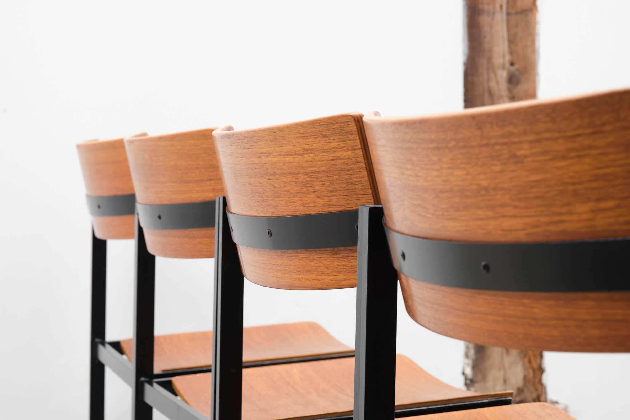 Chaise style Gijs der Sluis chêne / noir