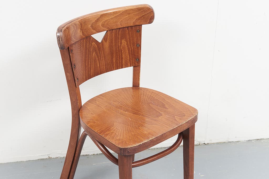 Chaise bistrot vintage Hutten chêne Cartel de Belleville