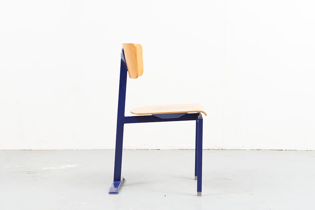 CHAISE MARKO N1 HETRE / BLEU - Cartel de Belleville mobilier vintage paris