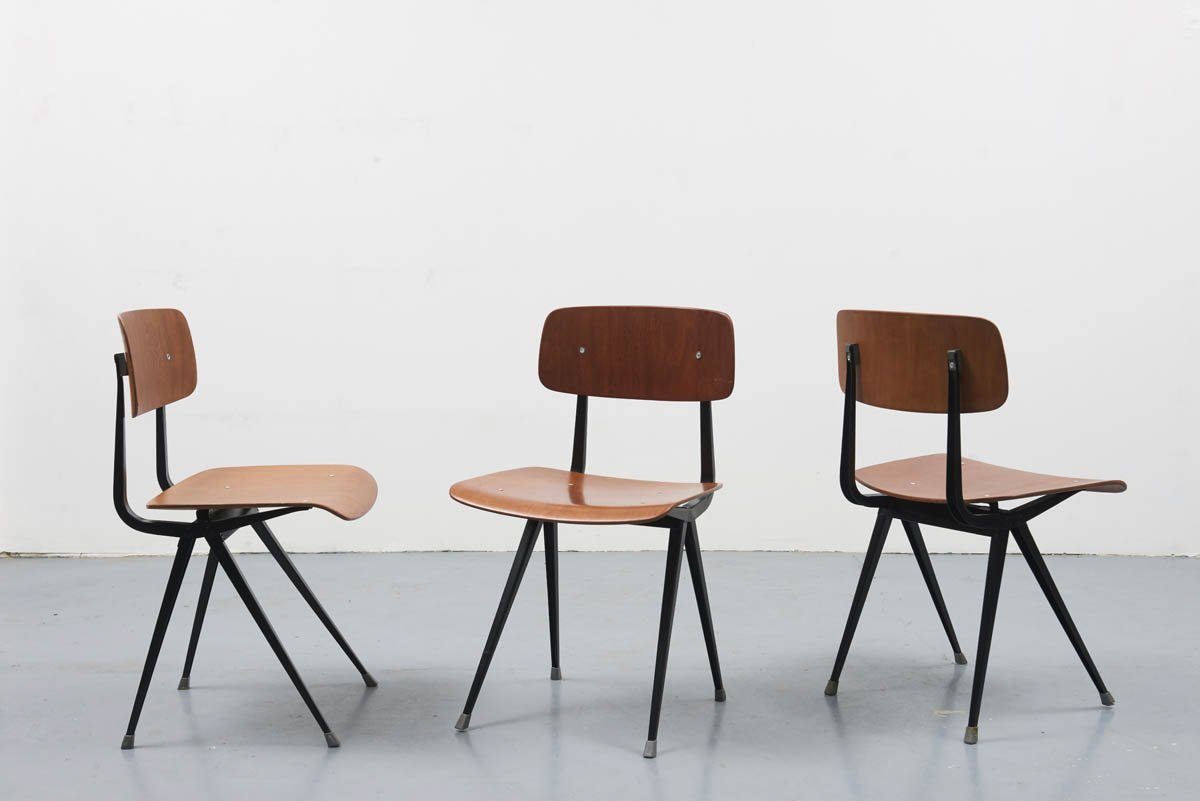 Chaise Friso Kramer Result pietement Noir - Cartel de Belleville mobilier vintage paris