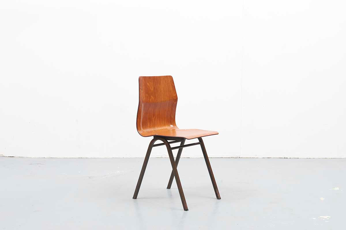 Chaise Pagholz Japonaise Chêne / Marron - Cartel de Belleville mobilier vintage paris