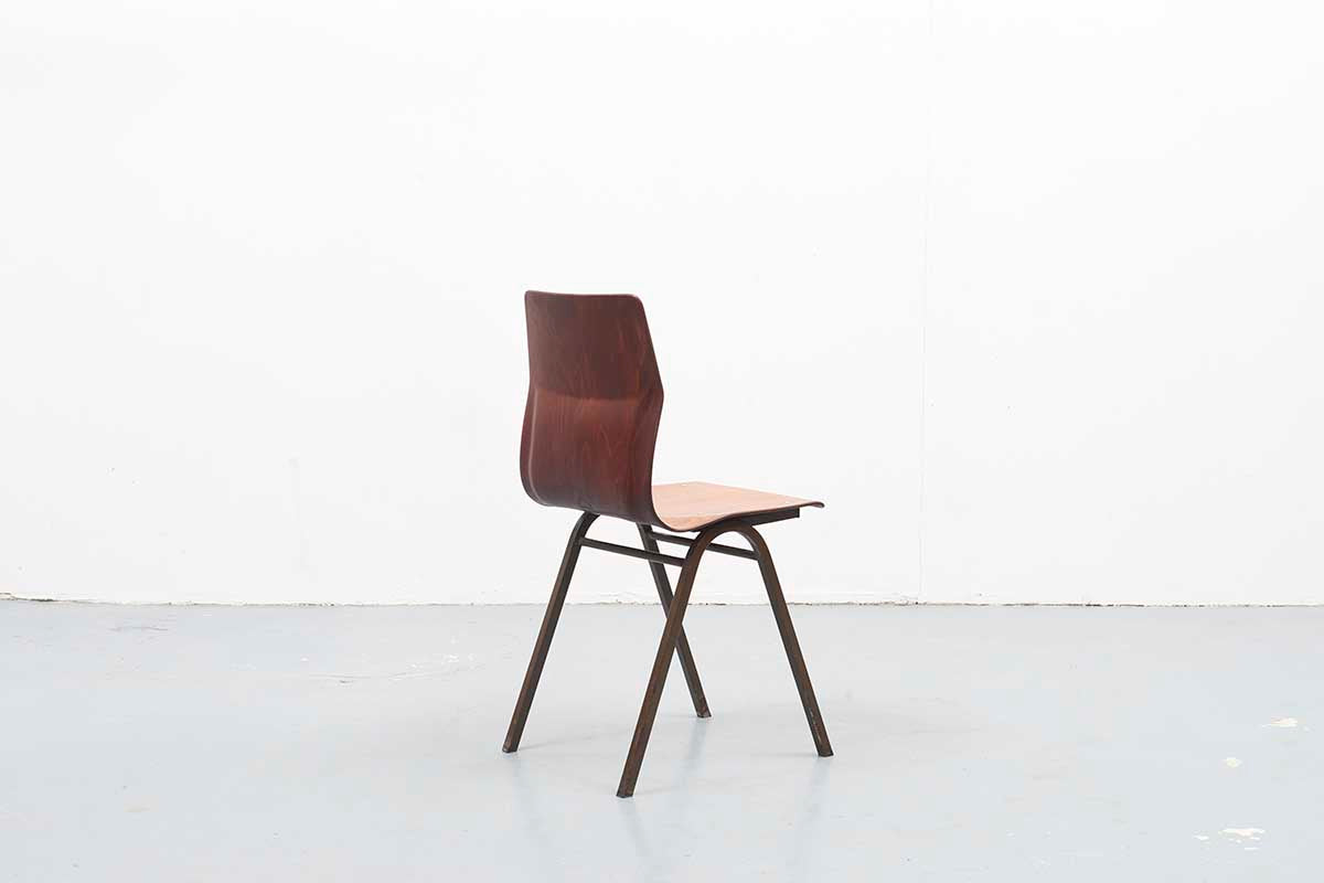 Chaise Pagholz Japonaise Chêne / Marron - Cartel de Belleville mobilier vintage paris