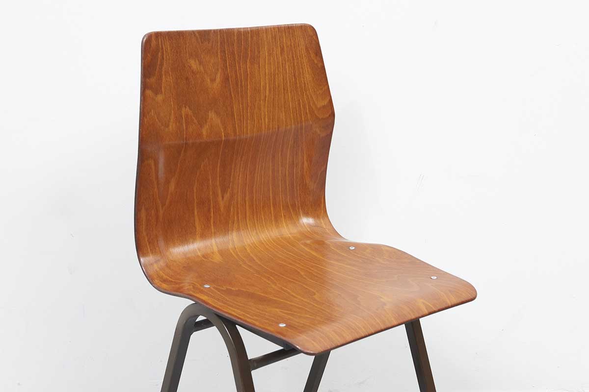 Chaise Pagholz Japonaise Chêne / Marron - Cartel de Belleville mobilier vintage paris