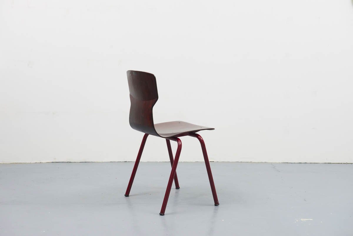 Chaise Eromes ébène /carmin - Cartel de Belleville mobilier vintage paris