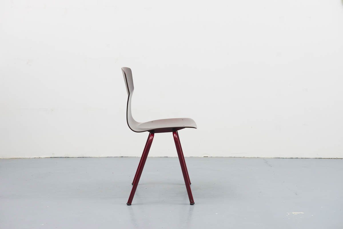 Chaise Eromes ébène /carmin - Cartel de Belleville mobilier vintage paris