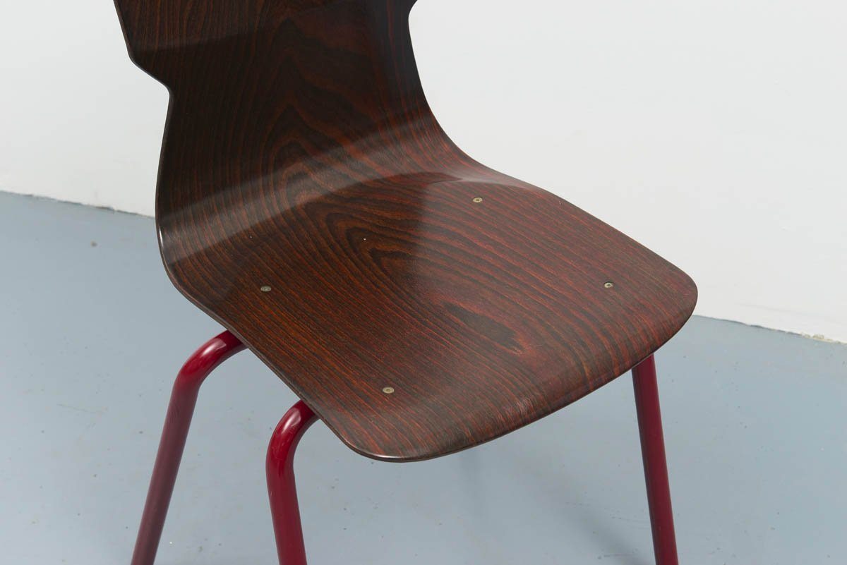 Chaise Eromes ébène /carmin - Cartel de Belleville mobilier vintage paris