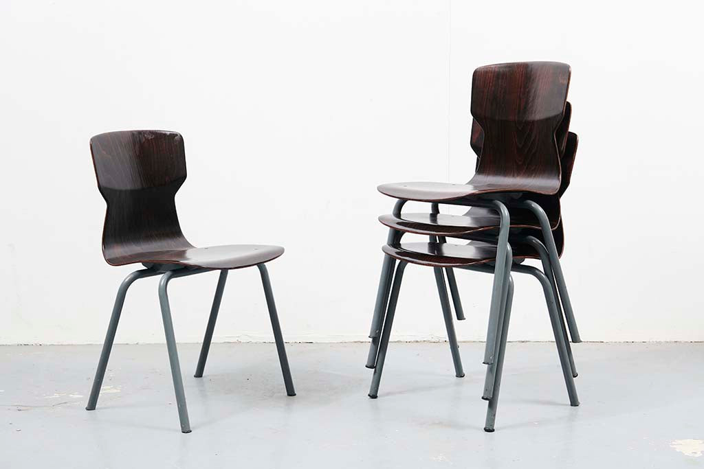 Chaise Eromes Ebène / Aqua - Cartel de Belleville mobilier vintage paris