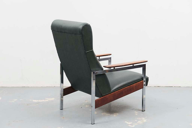 Fauteuil vert style Rob Parry