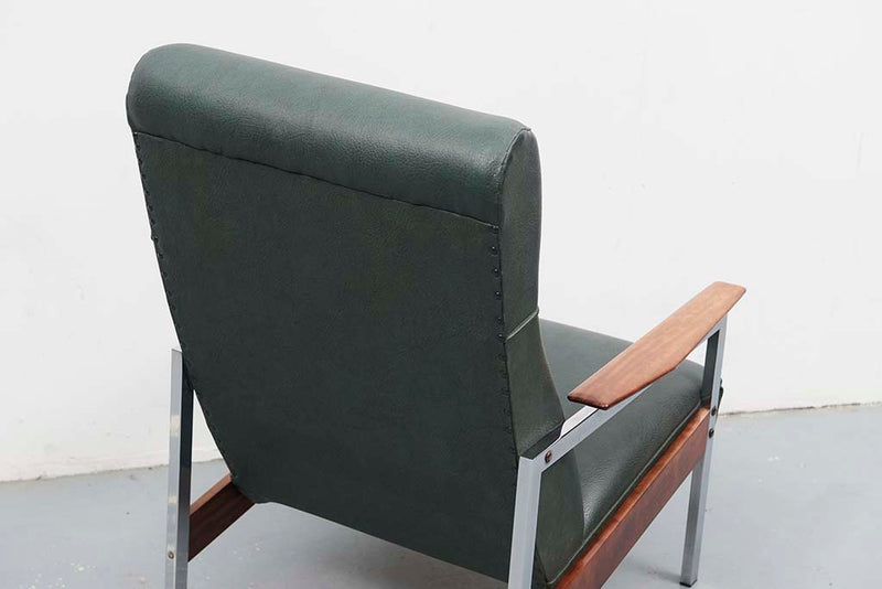 Fauteuil vert style Rob Parry