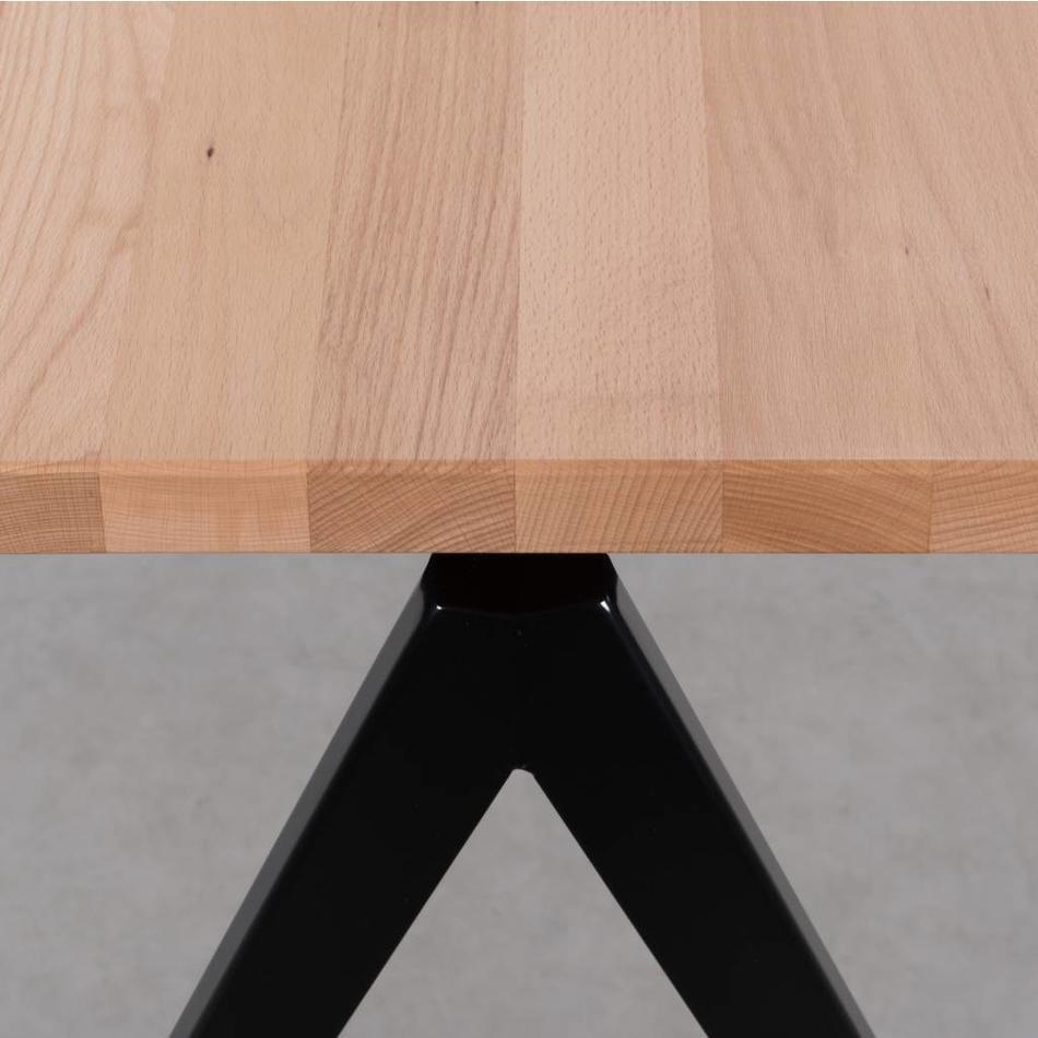 Table Galvanitas TD4 Noir / Hêtre - Cartel de Belleville mobilier vintage paris