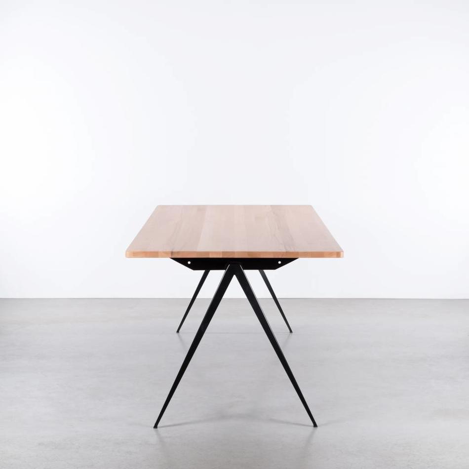 Table Galvanitas TD4 Noir / Hêtre - Cartel de Belleville mobilier vintage paris