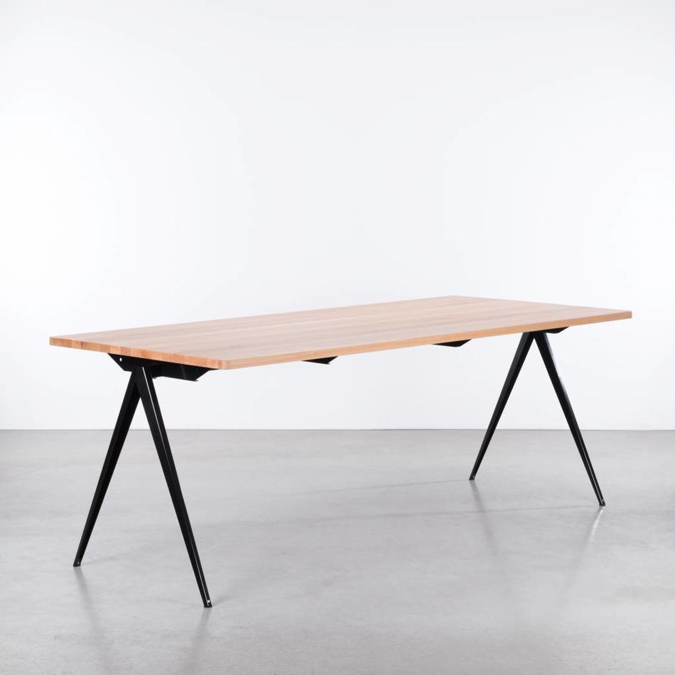 Table Galvanitas TD4 Noir / Hêtre - Cartel de Belleville mobilier vintage paris