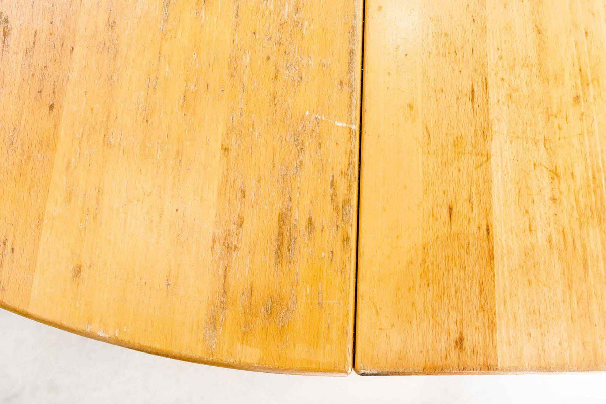 Table ronde extensible en bois massif Cartel de Belleville