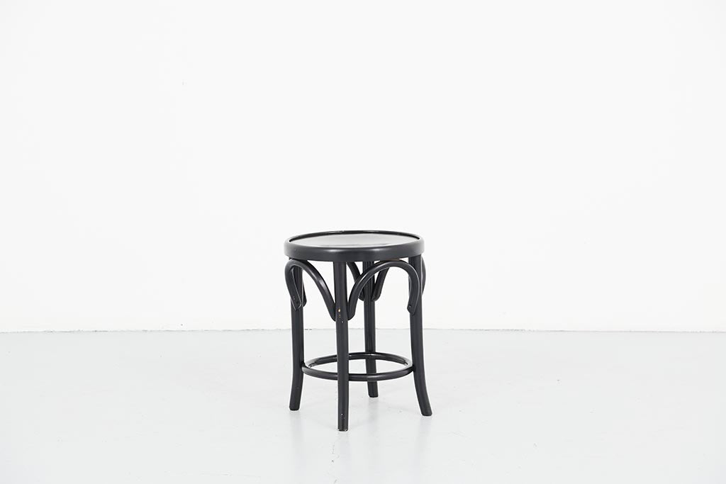 Tabouret bas style Thonet noir neuf