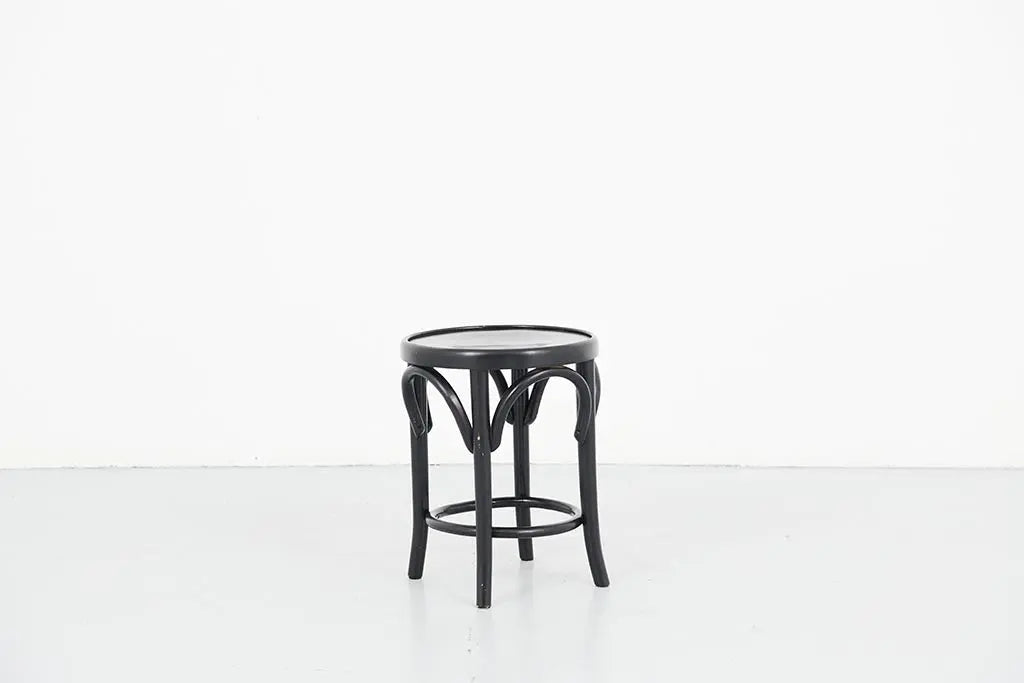 Tabouret bas style Thonet noir neuf Cartel de Belleville