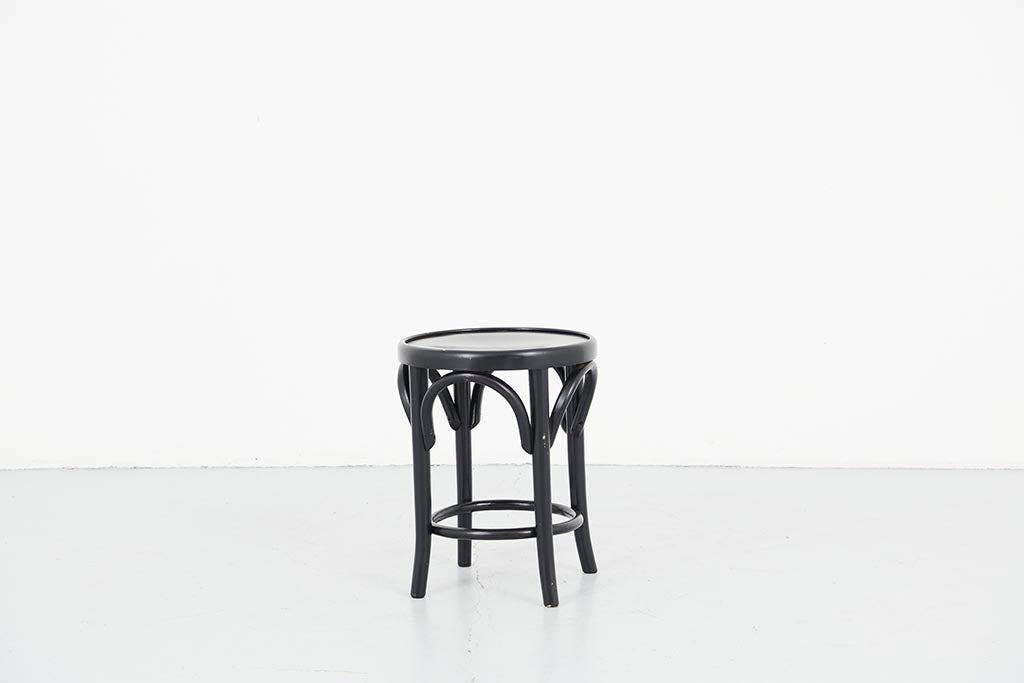 Tabouret bas style Thonet noir neuf