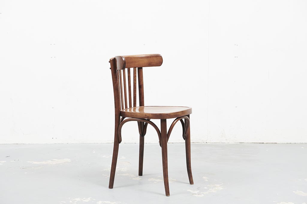 Chaise bistrot style Baumann chêne Cartel de Belleville
