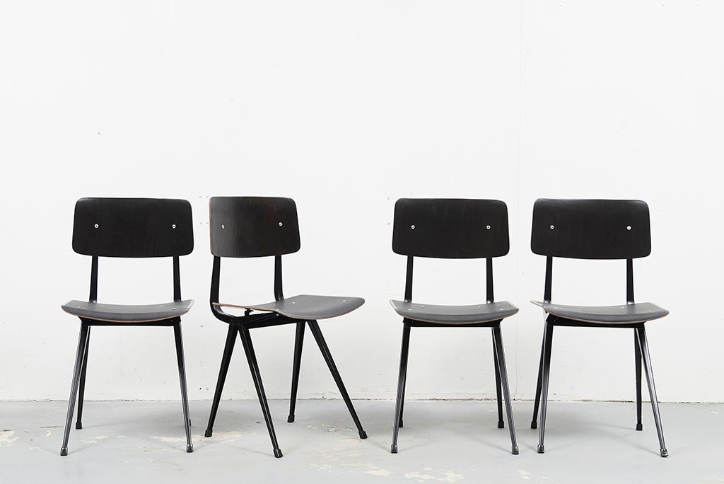 Chaise Friso Kramer Result noir Cartel de Belleville