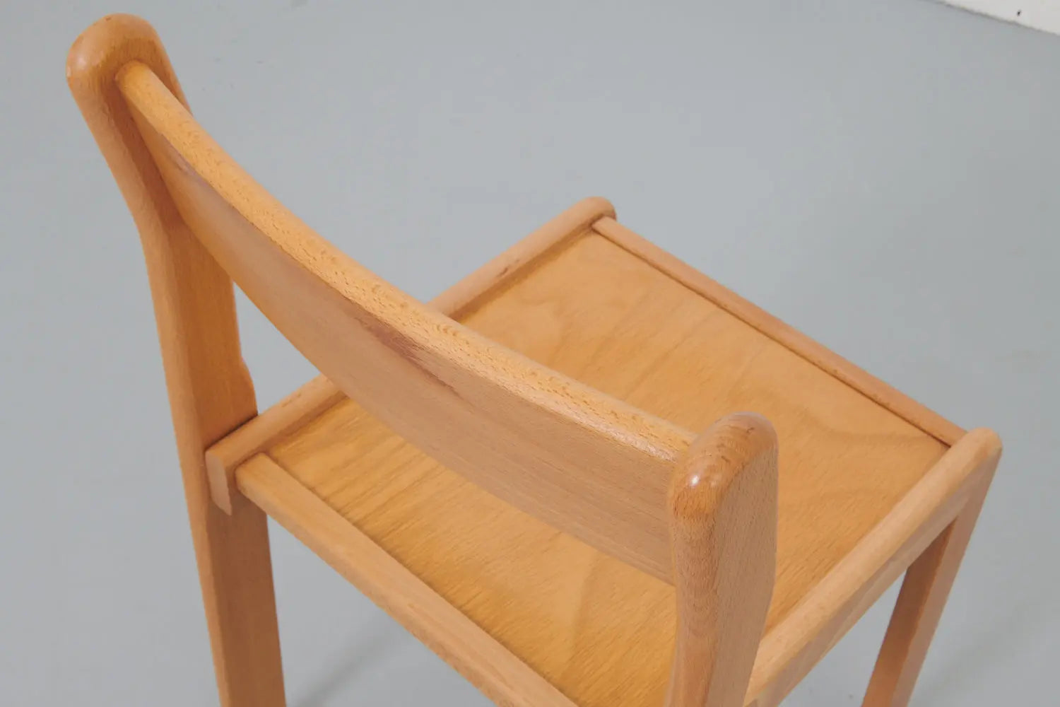 Chaise vintage tout bois hêtre Cartel de Belleville
