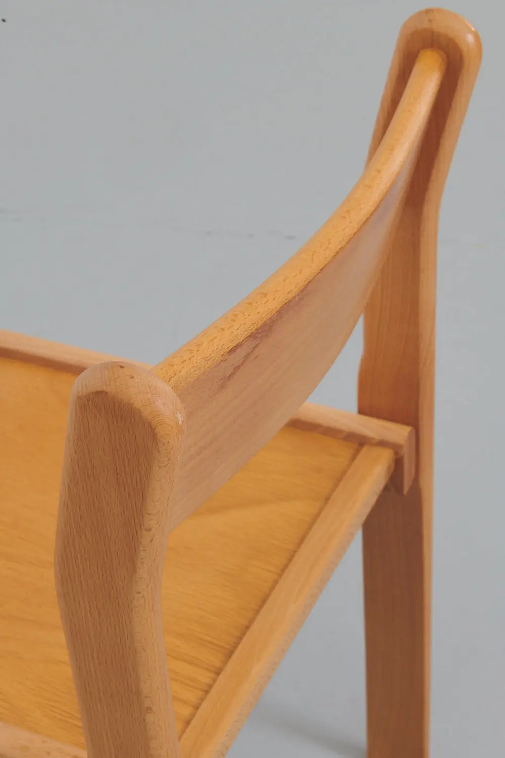 Chaise vintage tout bois hêtre Cartel de Belleville
