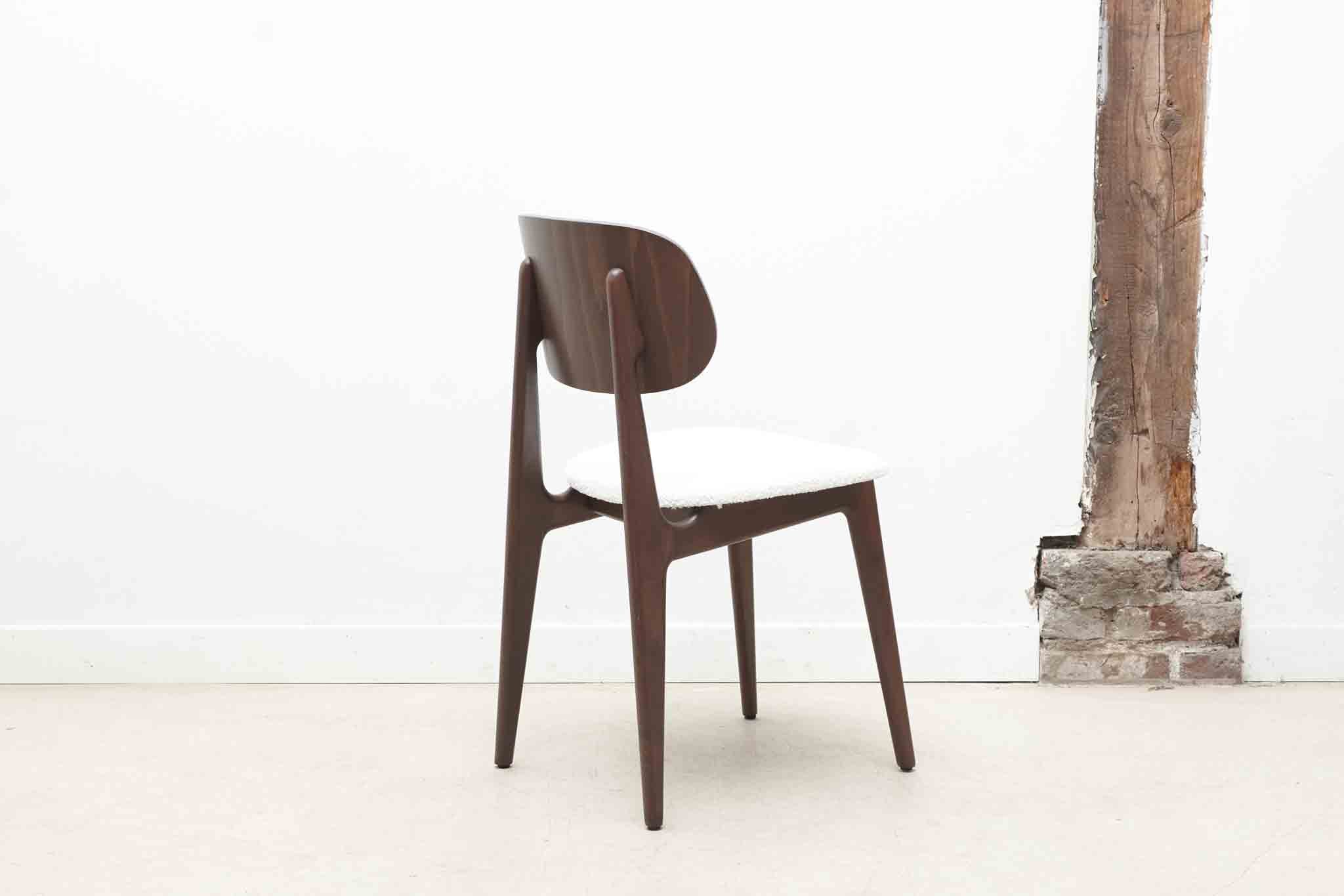 Chaise en bois style Japonais tapissee