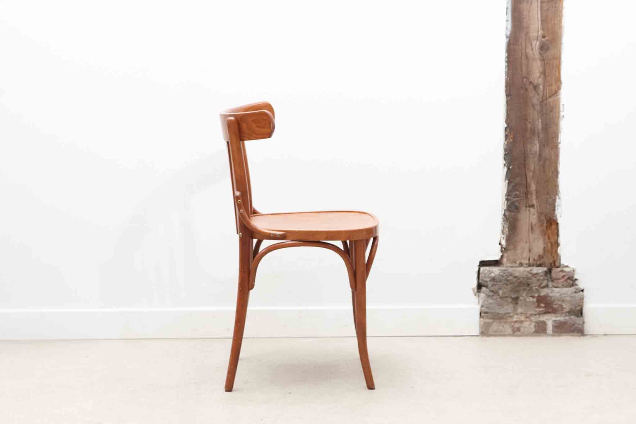 Chaise bistrot style Baumann caramel