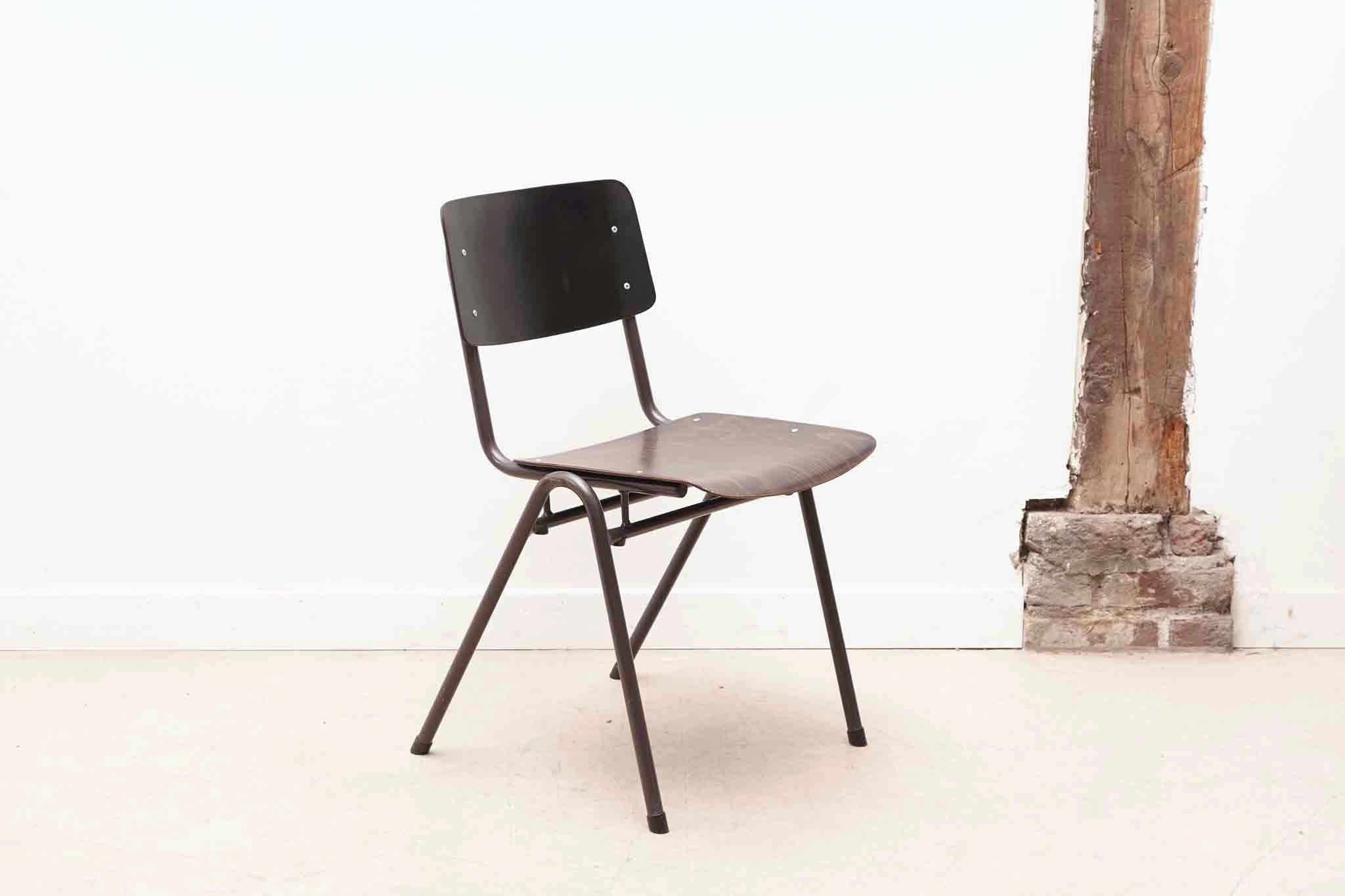 Chaise Eromes F4 ébène / gris